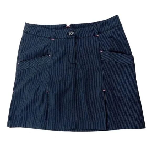 Nike Golf Tour Performance Pleated Skort Black Pinstripes Women’s Size 2 - Picture 1 of 7